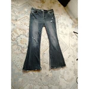 Flying Monkey Bell Bottoms size 32 Black Distressed